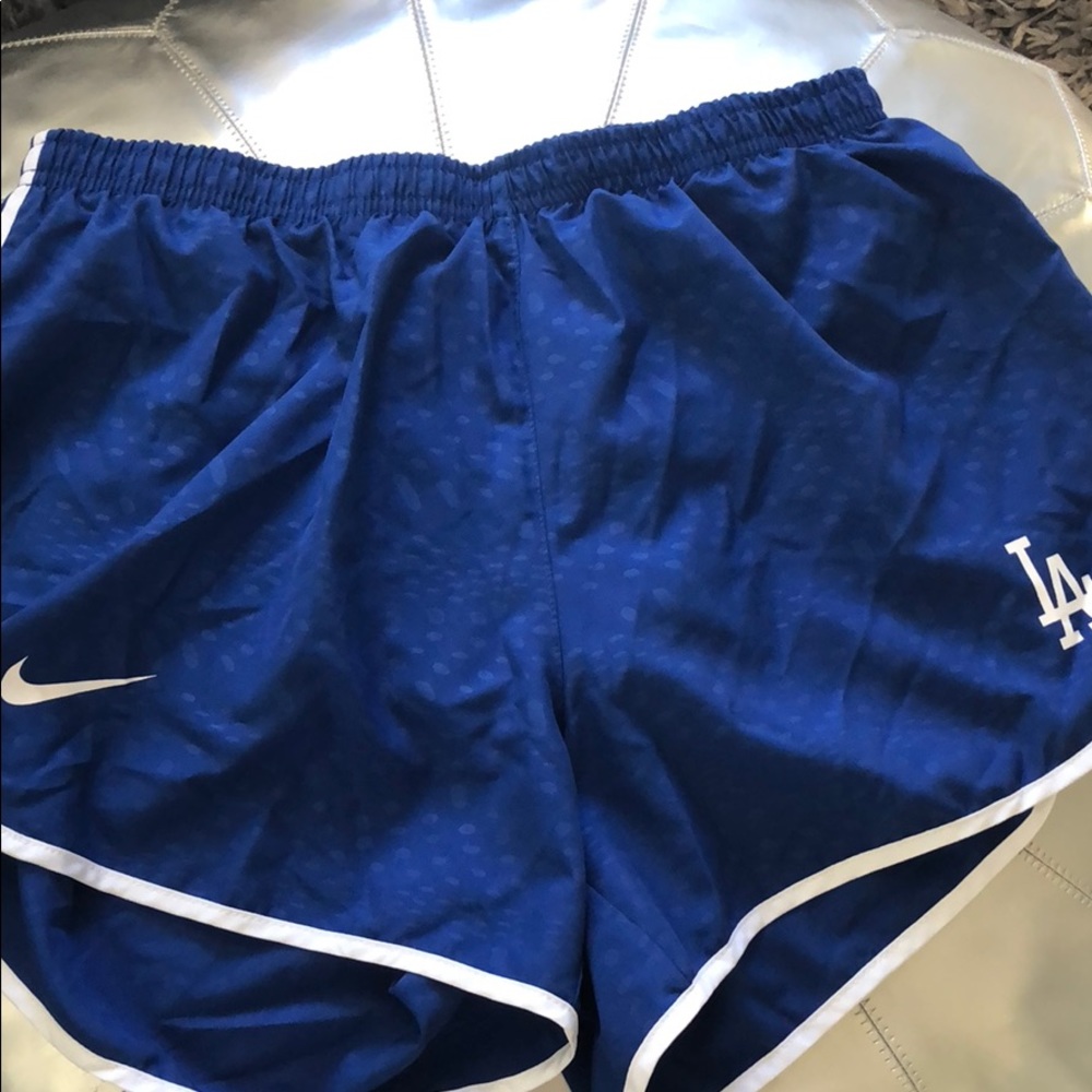 Dodgers blue mesh shorts